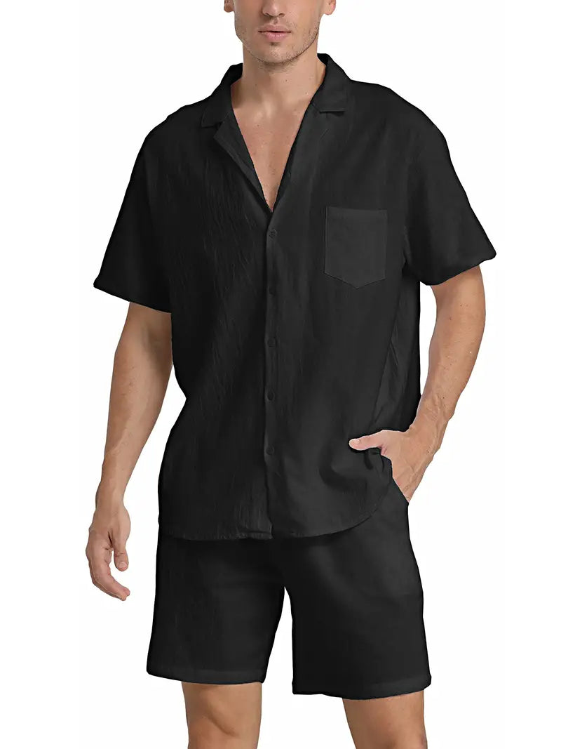 Costume Homme Lin Coton Respirant et Élégant