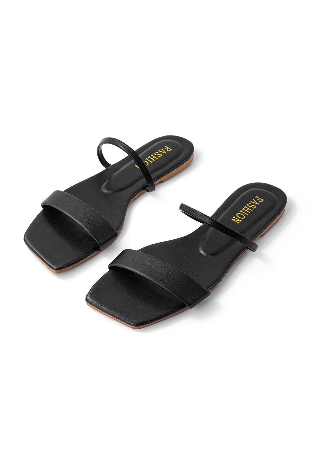 Sandales Noires Élégantes Design Minimaliste