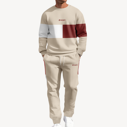 Survêtement Homme Veste Puffer et Pantalon de Jogging Chaude