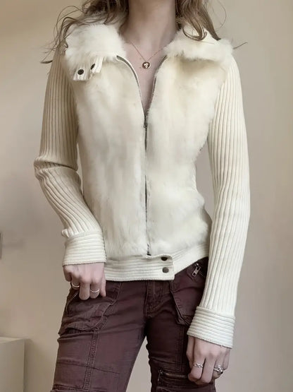 Gilet Femme Hiver Fourrure Synthétique Élégant et Chaud - PanierRoyale