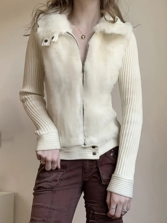 Gilet Femme Hiver Fourrure Synthétique Élégant et Chaud - PanierRoyale