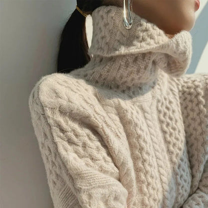 Pull Tricot Ciel Décontracté pour Femme