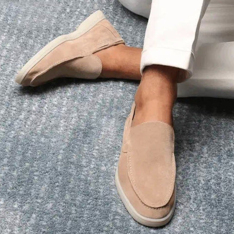 Mocassins Homme Cuir Italien Brun Classique - PanierRoyale