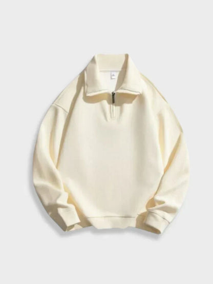 Pull Homme Casual à Manches Longues et Fermeture Éclair