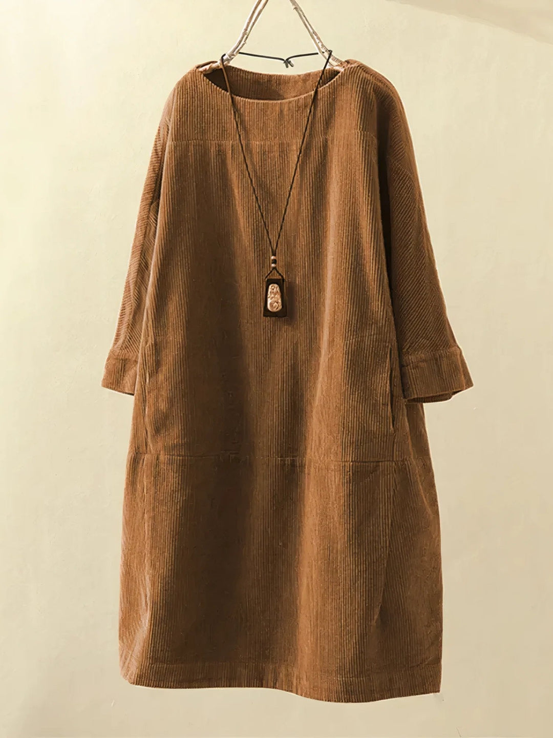 Robe Femme Hiver en Velours Vert Émeraude Manches Longues