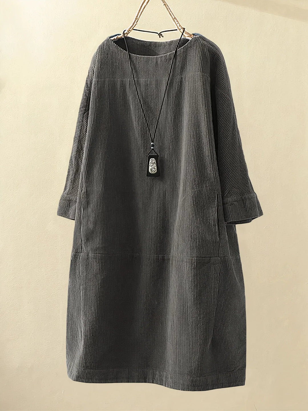 Robe Femme Hiver en Velours Vert Émeraude Manches Longues