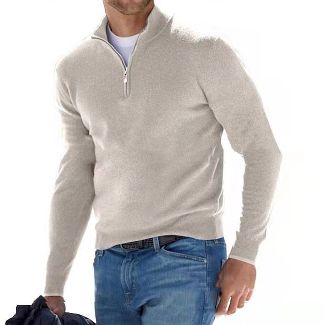Pull Homme Col V en Mérinos Doux et Chaud - PanierRoyale