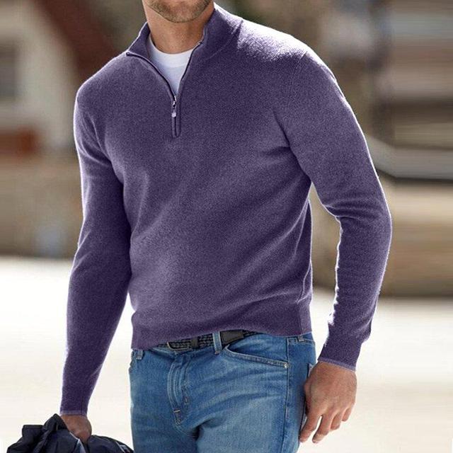 Pull Homme Col V en Mérinos Doux et Chaud