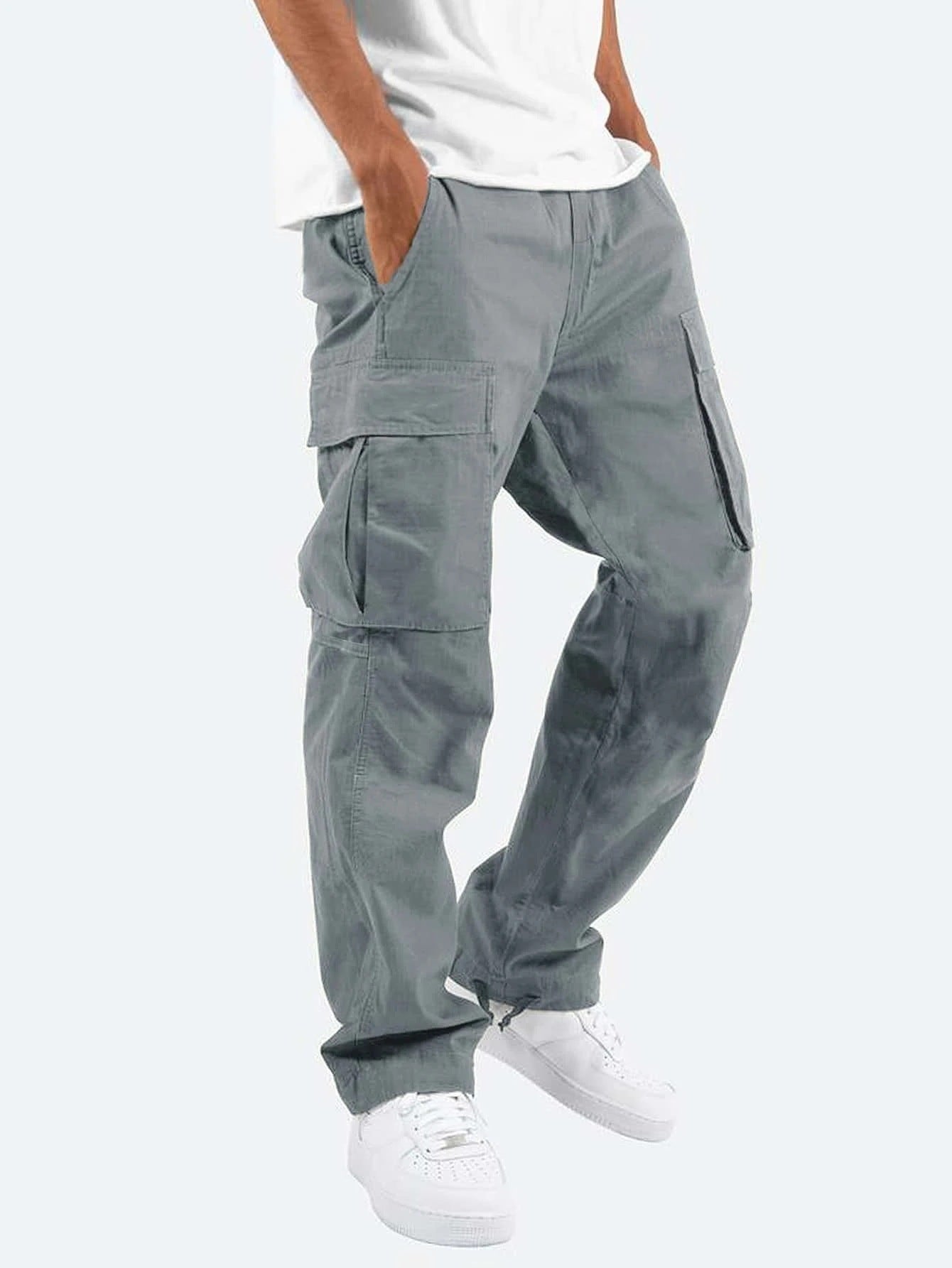 Pantalon Cargo Coton Homme Décontracté
