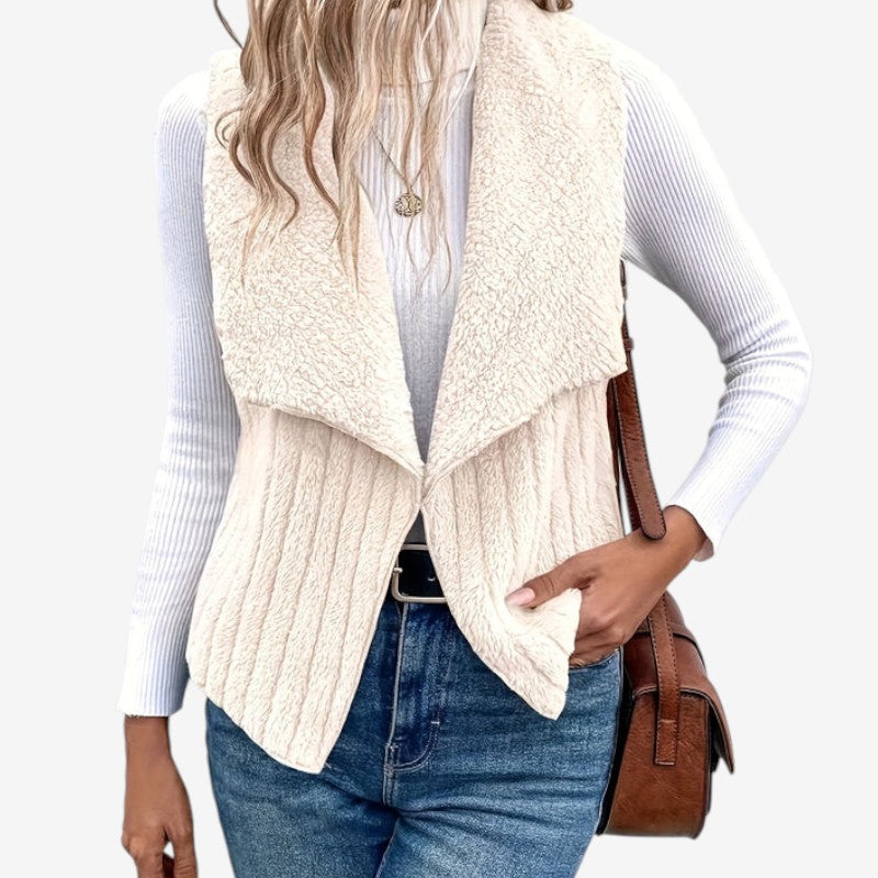 Gilet Élégant Col Montant pour Femme - PanierRoyale