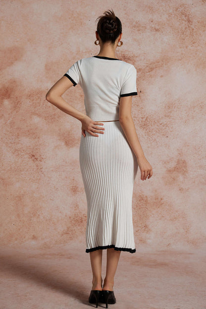 Ensemble Femme Tricoté 2 Pièces Décontracté