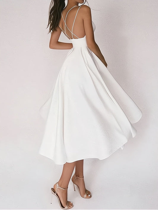Robe de Soirée Longue Col en V Élégante et Chic - PanierRoyale