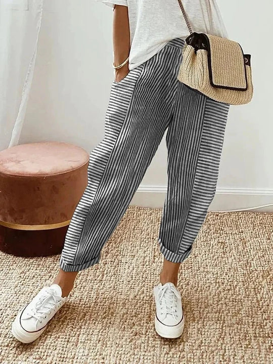 Pantalon Jeans Décontracté Femme Casual