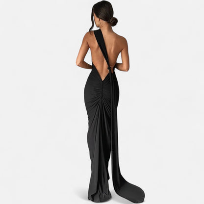 Robe femme maxi épaule dénudée tendance été