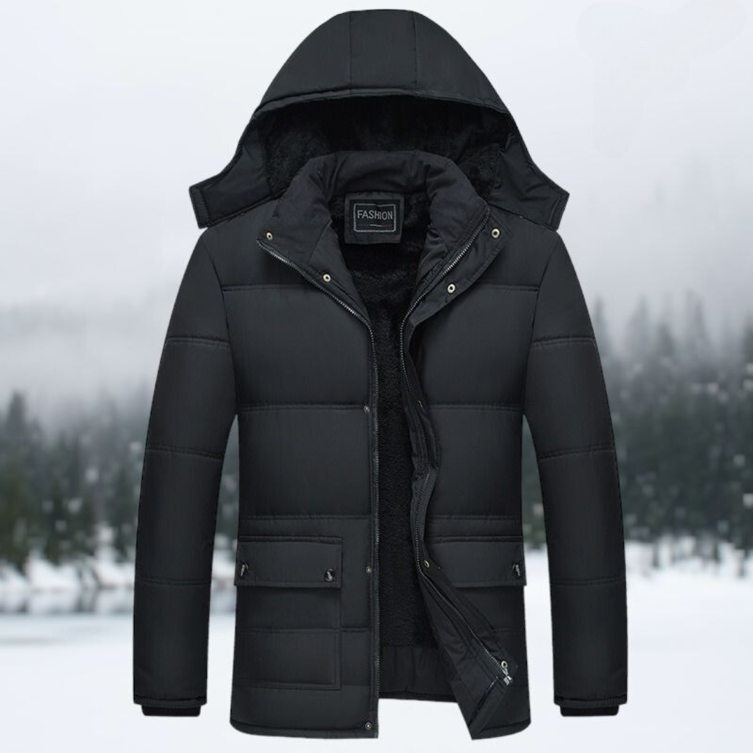 Veste Doudoune Homme avec Capuche et Matelassage Chaude - PanierRoyale