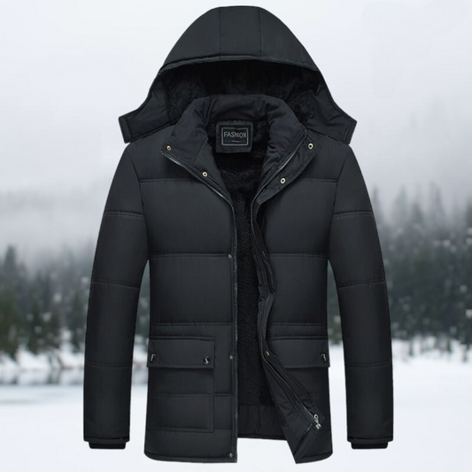 Veste Doudoune avec Capuche et Matelassage Chaude