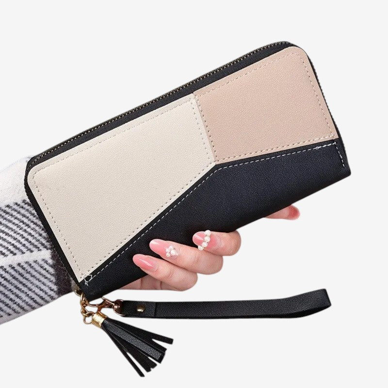 Portefeuille Femme Design à Fermeture Éclair Zippé - PanierRoyale