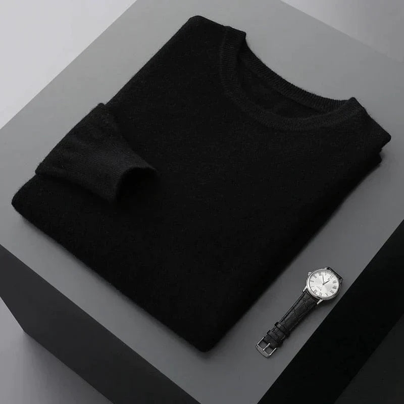 Pull Homme Classique Col Rond