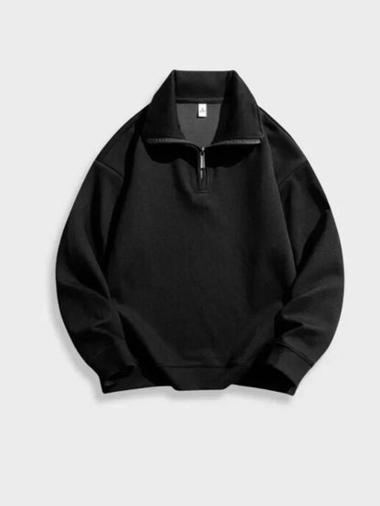 Pull Homme Casual à Manches Longues et Fermeture Éclair - PanierRoyale