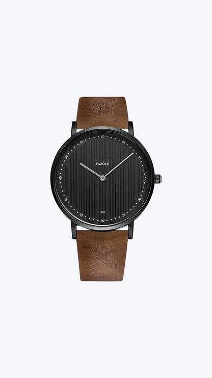 Montre Homme Classique Élégante en Cuir