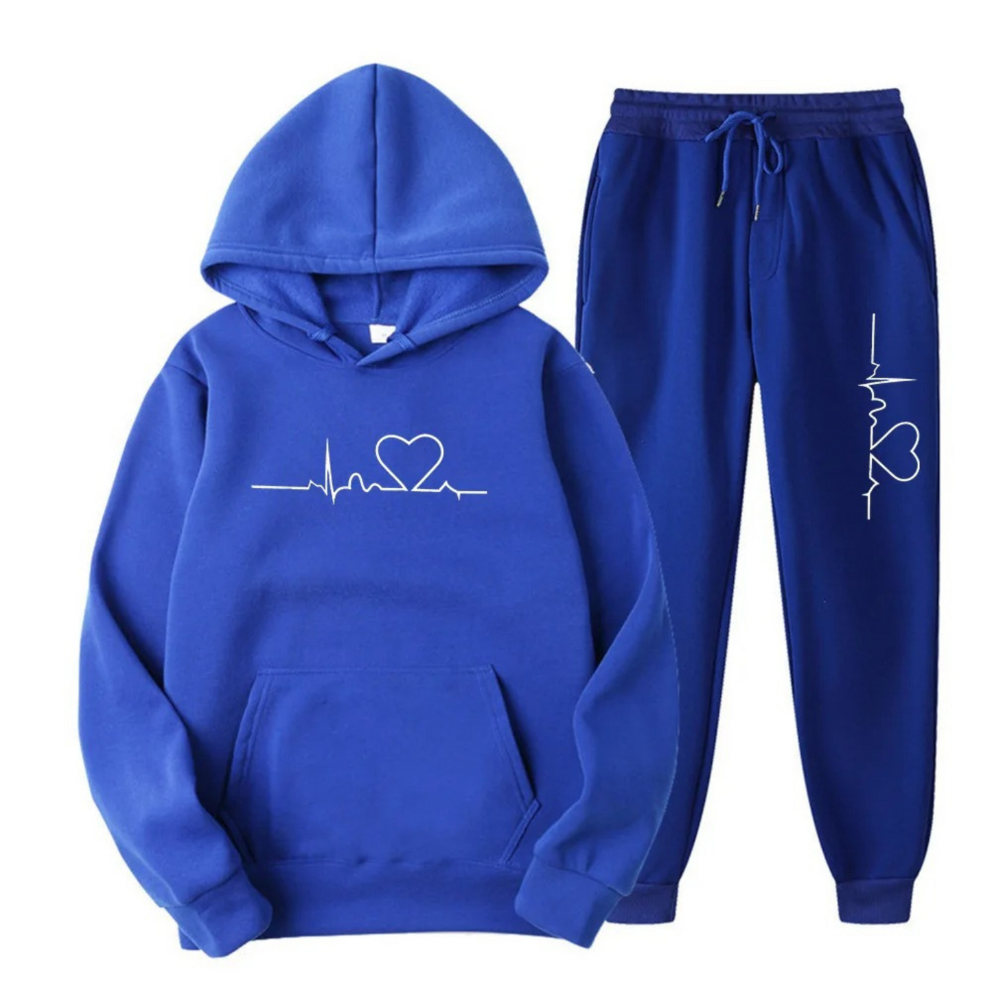 Sweat à Capuche et Pantalon de Sport Femme Cœur Amour