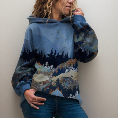 Sweat Capuche Femme Doux et Chaude pour Hiver