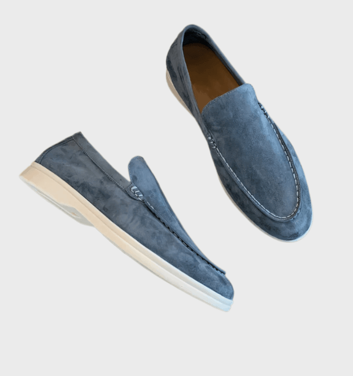 Mocassins Homme Cuir Italien Brun Classique