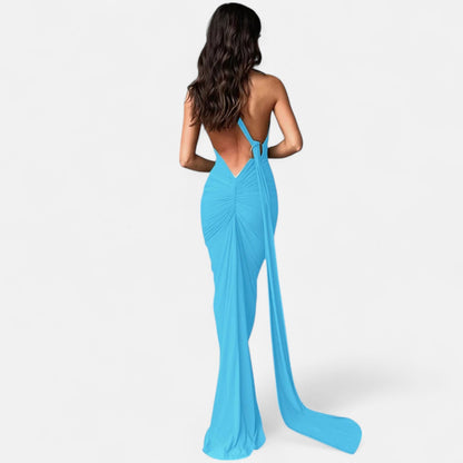 Robe femme maxi épaule dénudée tendance été