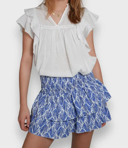 Jupe Été Florale Légère pour Femme avec Short Intérieur