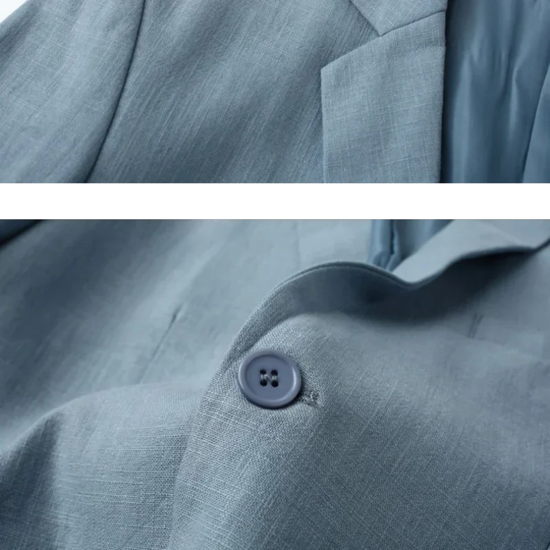 Blazer Homme Lin Élégant et Raffiné