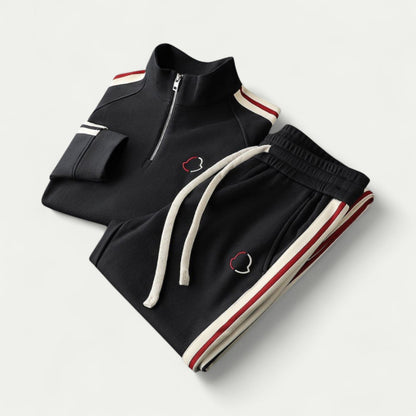 Survêtement Homme Élastique Zippé avec Pantalon Confortable