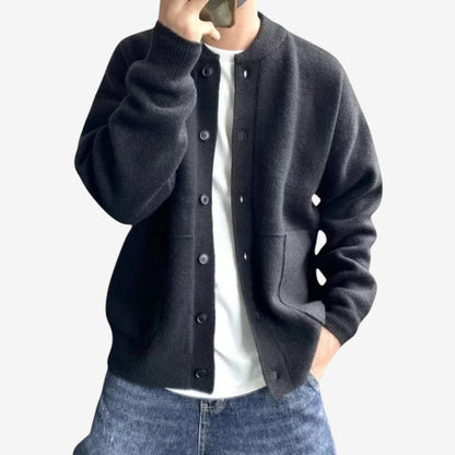 Cardigan Epais à Poches Col Rond pour Femme