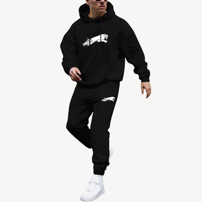 Tenue Sport Homme - Sweat Capuche et Pantalon Jogging - PanierRoyale