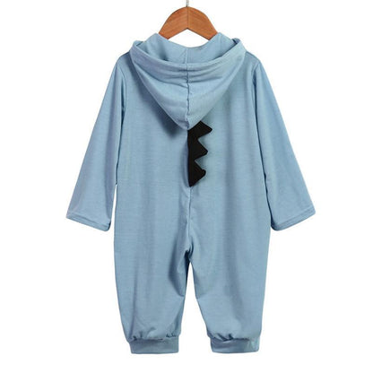 Costume Bébé Dinosaure Bleu Marine Amusant - PanierRoyale