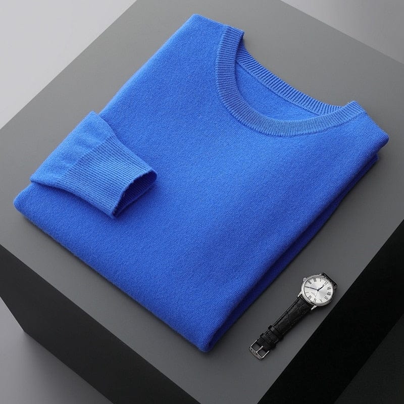 Pull Homme Classique Col Rond