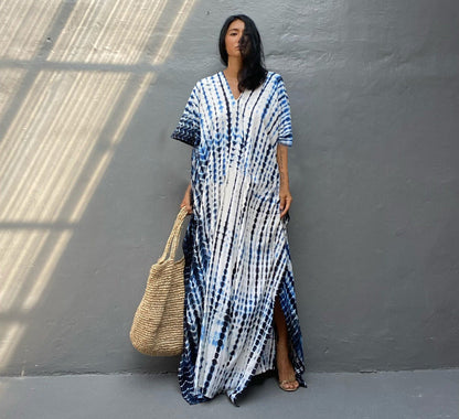 Robe Été Légère pour Femme à Manches Courtes
