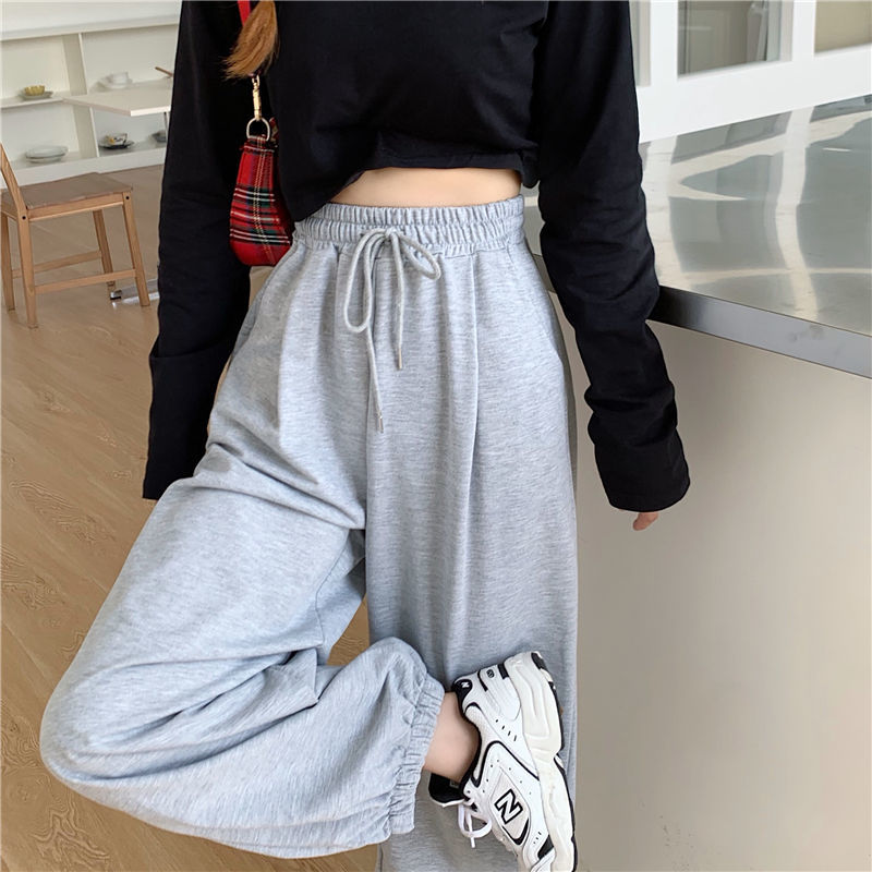 Pantalon Jogging Féminin Taille Haute Élastiqué - PanierRoyale