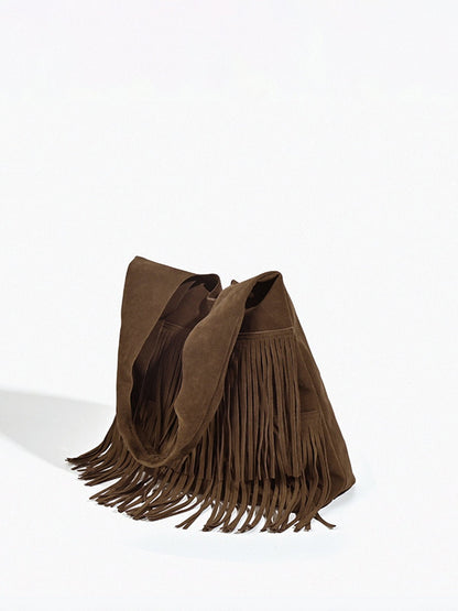 Sac Boho Chic à Franges Grande Capacité