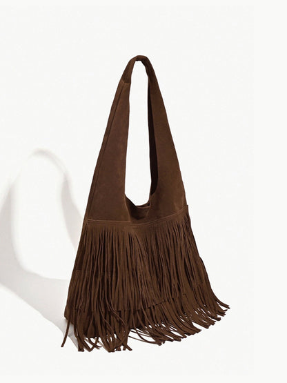 Sac Boho Chic à Franges Grande Capacité