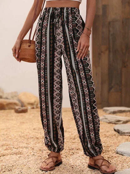 Pantalon Femme Noir et Blanc à Carreaux