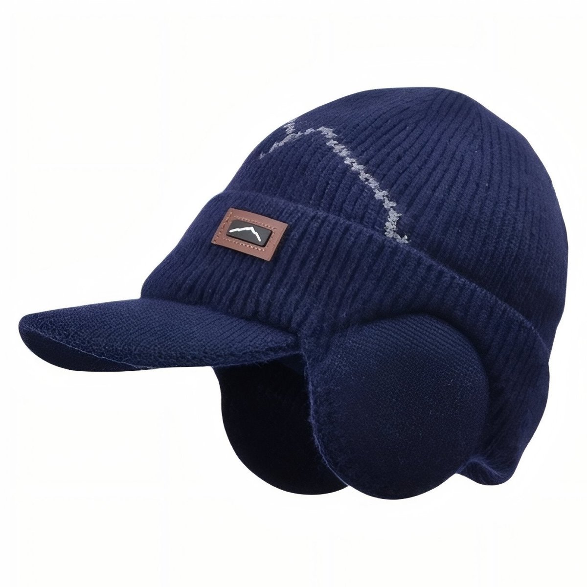 Bonnet Hiver Étanche avec Cache-Oreilles et Visière Réglable