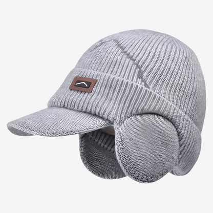 Bonnet Hiver Chaud avec Cache-Oreilles et Visière - luxestyle