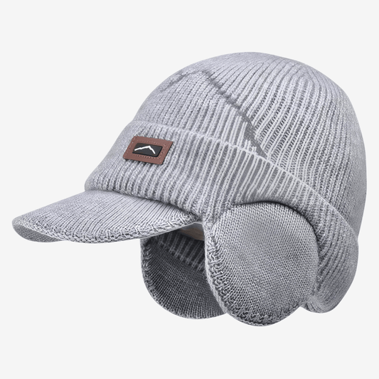 Bonnet Hiver Chaud avec Cache-Oreilles et Visière - luxestyle