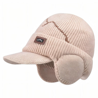 Bonnet Hiver Chaud avec Cache-Oreilles et Visière