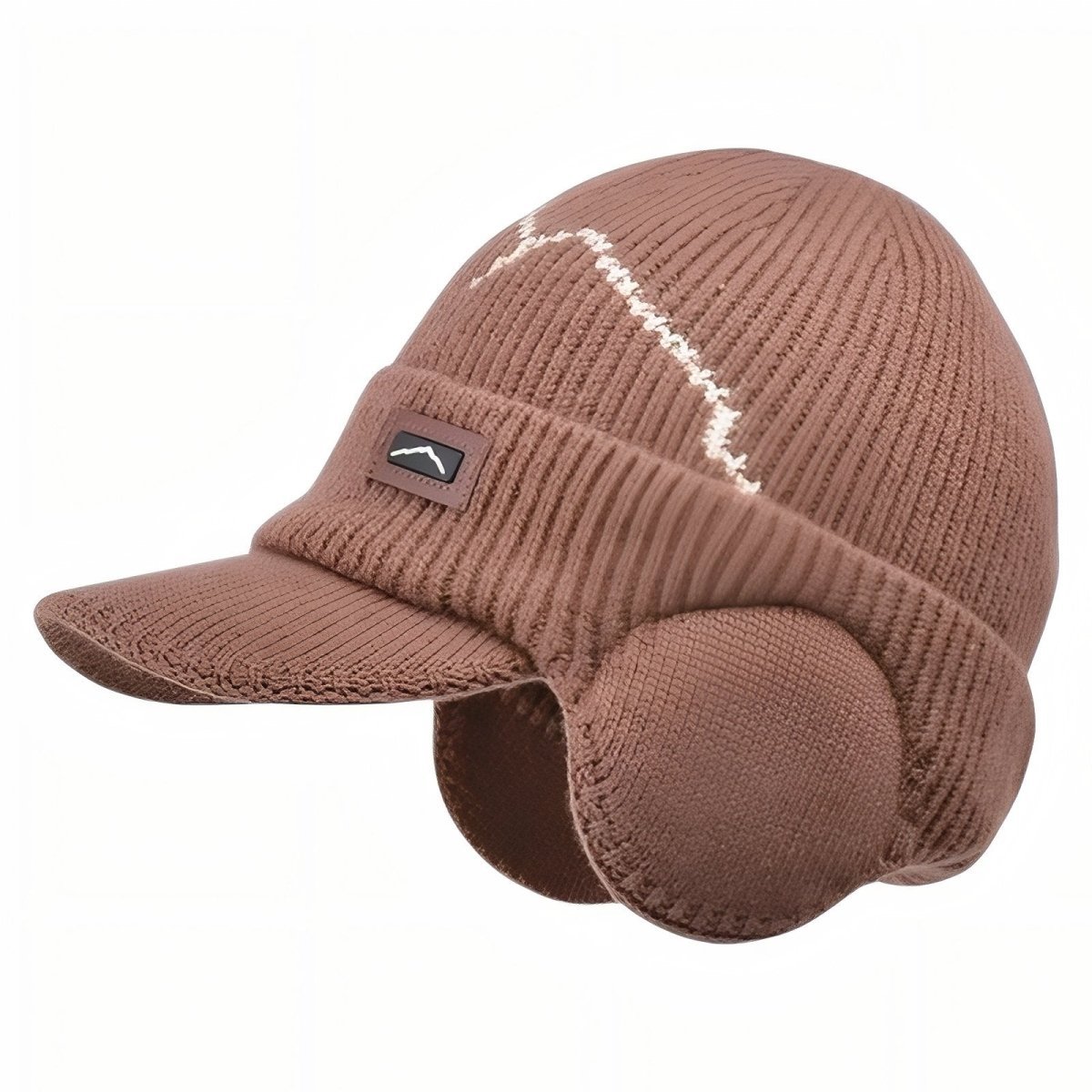 Bonnet Hiver Étanche avec Cache-Oreilles et Visière Réglable