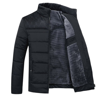 Veste Hiver Matelassée Homme Col Montant Chaude - PanierRoyale