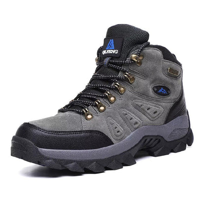 Bottes de Randonnée Imperméables pour Homme Vert Foncé