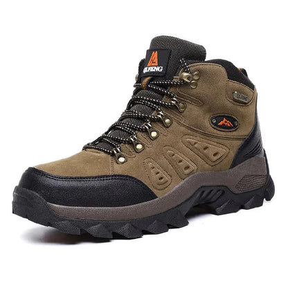 Bottes de Randonnée Imperméables pour Homme Vert Foncé