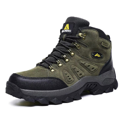 Bottes de Randonnée Imperméables pour Homme Vert Foncé - PanierRoyale