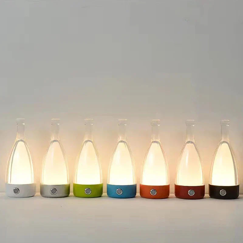 Lampe de Table LED Design Bouteille Réchargeable
